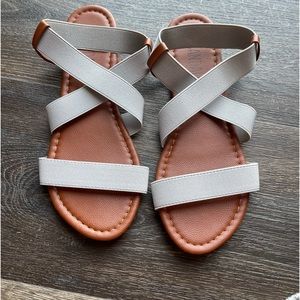 Grey sandals